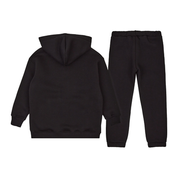 Спортивний костюм на флісі Garnamama Oversize sport zip штани зі шнурком 140 Чорний (1043674.1408681) - Pampik - 7