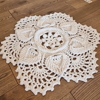 Коврик декоративный NL Baby Hand made, 75 см, белый (27544) - Pampik - 2