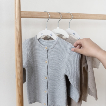 Набір вішалок 3 Sprouts Квіти, 15 шт., білий (IHVMBC/38058) - Pampik - 4