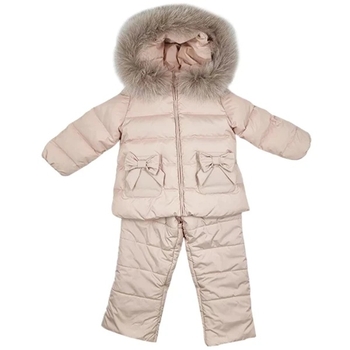 Комбінезон роздільний NL Baby, з хутром, 18 місяців, персиковий (553/36634) - Pampik