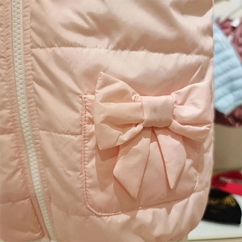 Жилет з капюшоном NL Baby, синтепух, 2-3 роки, світло-рожевий (564/37135) - Pampik - 5