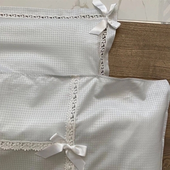 Комплект постільної білизни NL Baby, 140х100 см, сіро-блакитний (832+907/29658) - Pampik - 5