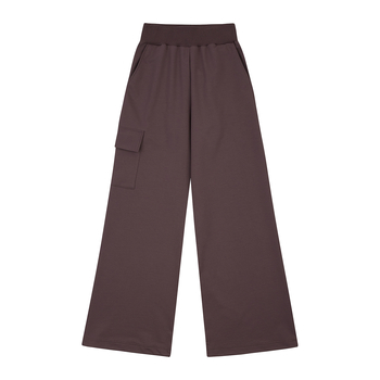 Спортивний костюм Garnamama бомбер з капюшоном,Брюки-палаццо Season 2025 134 Коричневий (1055937.1421211) - Pampik - 4