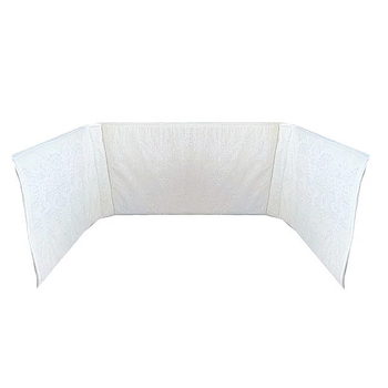 Набір NL Baby: бортик у ліжечко, 3-сторонній, універсальний, 180х32 см + балдахін, 300х170 см, молочний (28906) - Pampik - 2