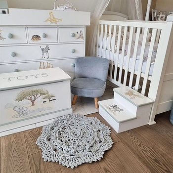 Коврик декоративный NL Baby Hand made, 75 см, серый (27543) - Pampik - 6