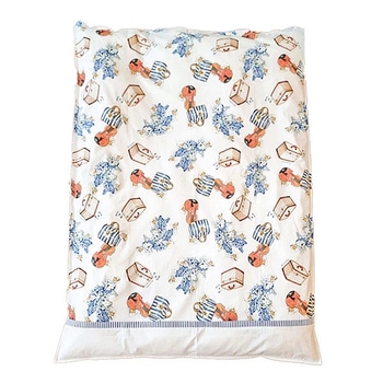 Набір NL Baby Monnalisa: комплект постільної білизни, 135х100 см + бортик у ліжечко, 180х30 см, біло-синій (841/28430) - Pampik - 3