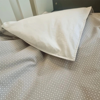 Комплект постельного белья NL Baby, 140х100 см, серый с белым (823+842/29278) - Pampik - 4