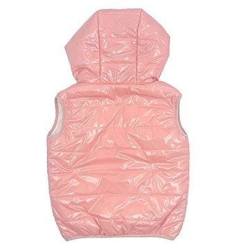 Жилет з капюшоном NL Baby, синтепух, 4-5 років, рожевий (563/37130) - Pampik - 2