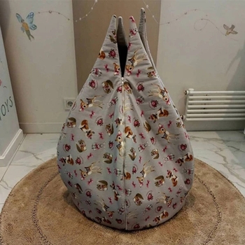 Кошик для зберігання іграшок та ігровий килимок NL Baby, 70х70х50 см, різнокольоровий (148/033987) - Pampik - 2