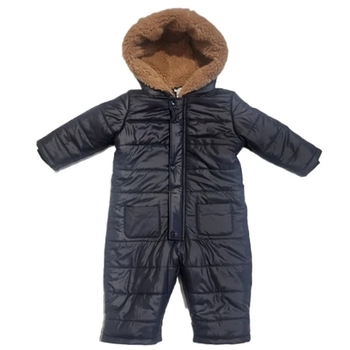 Комбінезон NL Baby з капюшоном, синтепух, 12 місяців, синій (551/37897) - Pampik