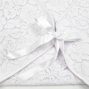 Крыжма NL Baby с кружевом, 72х72 см, белый (22086) - Pampik - 7