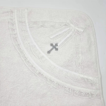 Крижма NL Baby, 75х75 см, білий (0000/30528) - Pampik - 4