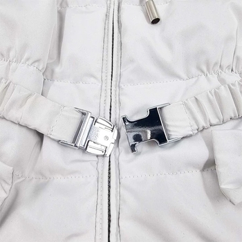 Комбинезон NL Baby, пуховый, с мехом, 9 месяцев, перламутровый (552/36630) - Pampik - 5