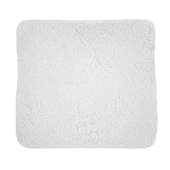 Крыжма NL Baby с кружевом, 72х72 см, белый (22086) - Pampik - 3