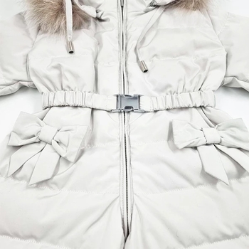 Комбинезон NL Baby, пуховый, с мехом, 9 месяцев, перламутровый (552/36630) - Pampik - 4