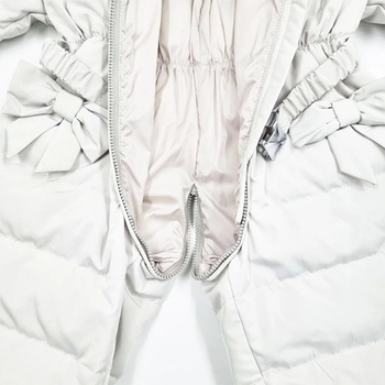 Комбинезон NL Baby, пуховый, с мехом, 9 месяцев, перламутровый (552/36630) - Pampik - 6