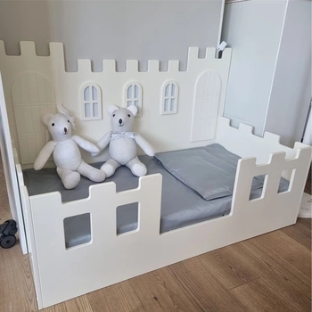 Ліжко NL Baby Замок, з підсвіткою, 140х75 см, білий (0002/036640) - Pampik - 4