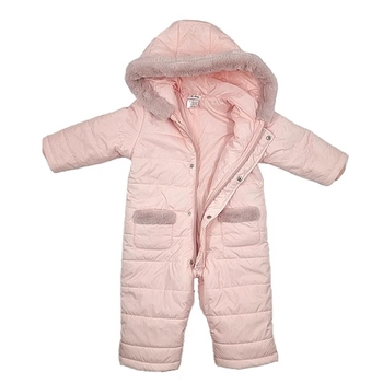 Комбинезон NL Baby с капюшоном, синтепух, 12 месяцев, розовый (551/37901) - Pampik - 3