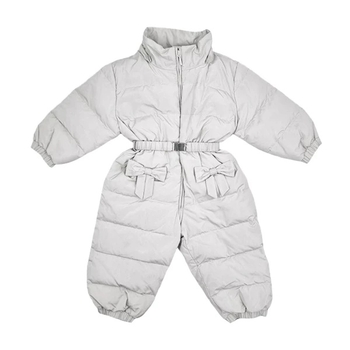 Комбинезон NL Baby, пуховый, с мехом, 9 месяцев, перламутровый (552/36630) - Pampik - 2