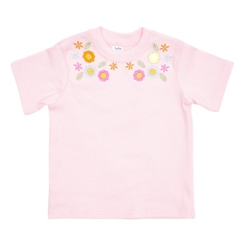 Футболка для дівчинки Twins Оберіг з вишивкою, інтерлок, р.80, рожевий (W-200-VDI80-08) - Pampik