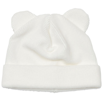 Шапочка Twins Ego з вушками, велюр, 12-18 міс., екрю (W128-ШTEV-202) - Pampik
