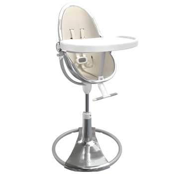 Стільчик для годування Bloom FRESCO Silver/Coconut white - Pampik