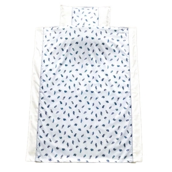 Комплект постельного белья NL Baby, 100х80 см, бело-синий (866/32606) - Pampik