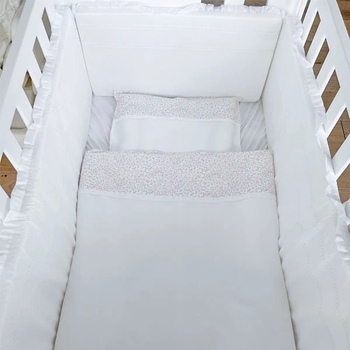 Комплект постельного белья NL Baby, 80х80 см, бело-розовый (807+842/29205) - Pampik - 4