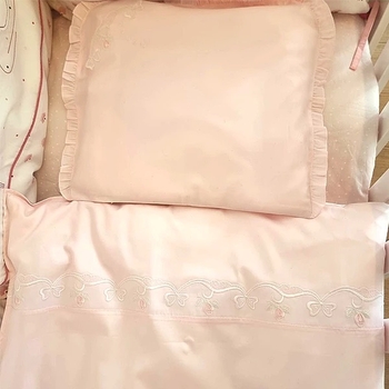 Комплект постельного белья NL Baby, 100х80 см, розовый (863+901/32434) - Pampik - 5