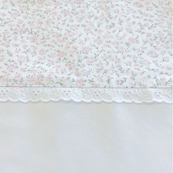 Комплект постельного белья NL Baby, 80х80 см, бело-розовый (807+842/29205) - Pampik - 2