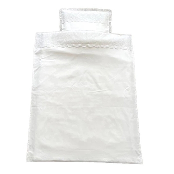 Комплект постельного белья NL Baby, 100х80 см, белый (880+931/33356) - Pampik