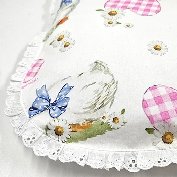 Комплект постельного белья NL Baby, 80х80 см, бело-розовый (865/33071) - Pampik - 4