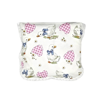 Комплект постельного белья NL Baby, 80х80 см, бело-розовый (865/33071) - Pampik - 2