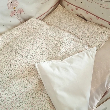 Комплект постельного белья NL Baby, 100х80 см, розово-белый (807+842/28903) - Pampik - 3