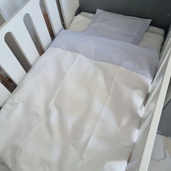 Комплект постельного белья NL Baby, 100х80 см, бело-голубой (851+842/34988) - Pampik - 5