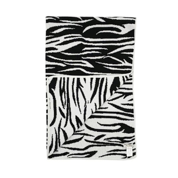 Плед NL Baby, двусторонний, хлопковый, 100х65 см, черно-белый (0000/29360) - Pampik - 2