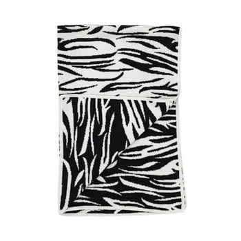 Плед NL Baby, двусторонний, хлопковый, 100х65 см, черно-белый (0000/29360) - Pampik - 3