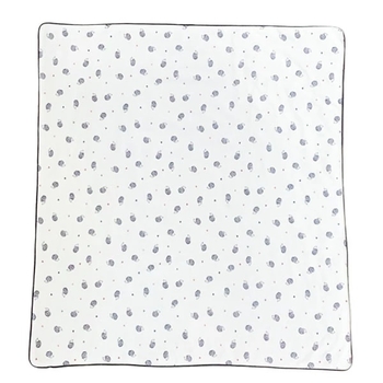 Плед NL Baby, двусторонний, хлопковый, 75х70 см, бело-синий (042/34185) - Pampik - 3