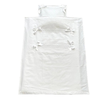 Комплект постільної білизни NL Baby, 100х80 см, білий (820+927/33103) - Pampik