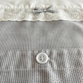 Комплект постельного белья NL Baby, 80х80 см, бело-серый (804/20547) - Pampik - 3