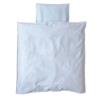 Комплект постільної білизни NL Baby, 80х80 см, блакитний з білим (831/29065) - Pampik