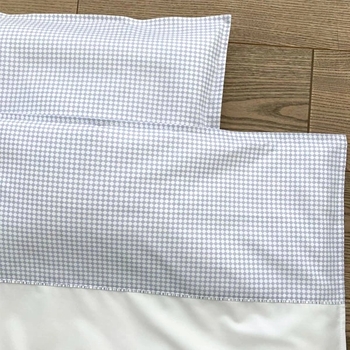 Комплект постельного белья NL Baby, 100х80 см, бело-голубой (851+842/34988) - Pampik - 4