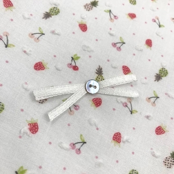 Плед NL Baby, двосторонній, бавовняний, 90х65 см, білий (307/31841) - Pampik - 3