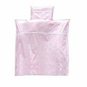 Комплект постельного белья NL Baby, 80х80 см, розовый с белым (877+842/36037) - Pampik