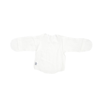 Сорочка Twins, довгий рукав, муслін, р.56, 5 шт., білий (W111-TS-5DM56-01) - Pampik