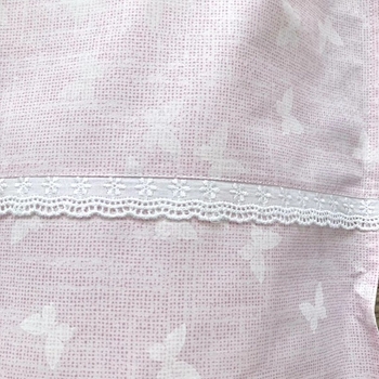 Комплект постельного белья NL Baby, 80х80 см, розовый с белым (877+842/36037) - Pampik - 3