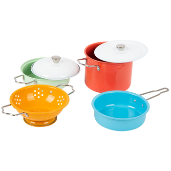 Игровой набор металлической посуды Legler (11751/37658) - Pampik - 3