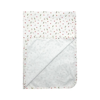 Плед NL Baby, двосторонній, бавовняний, 90х65 см, білий (307/31841) - Pampik - 2