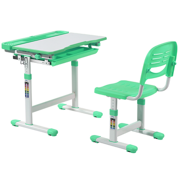 Комплект дитячих меблів FunDesk парта та стілець трансформери Сantare Green - Pampik