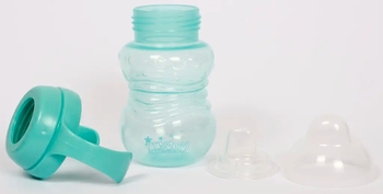 Поїльник-непроливайка Lindo, з силіконовим носиком і знімними ручками, 6+ міс., 270 мл, бірюзовий (LI 704 зел) - Pampik - 3